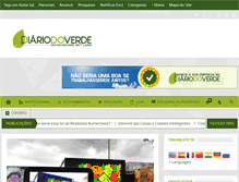 Tablet Screenshot of diariodoverde.com